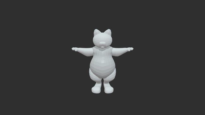 Gamer Cat + Achaval 3D Model