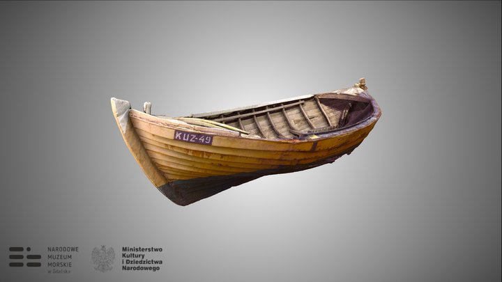 Motorowa łódź rybacka „Normandia” (KUZ.49) 3D Model
