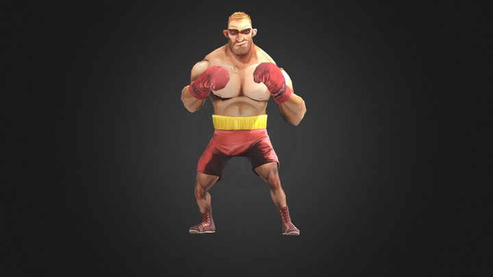 stilyzed russian boxer 3D Model