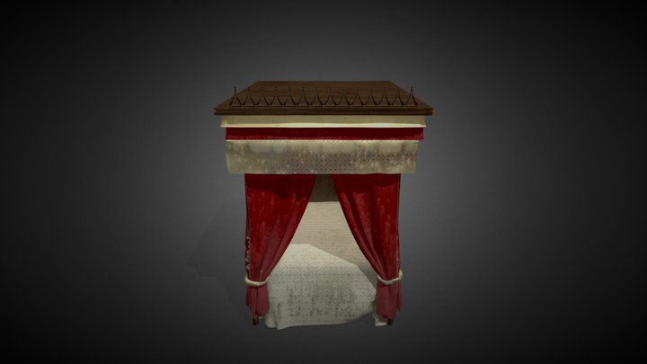 Gothic Bed 3D Model