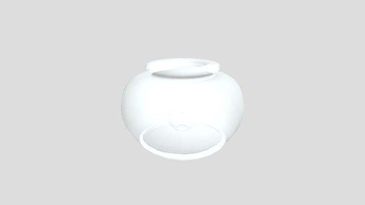 Fish With Bowl 3D Model