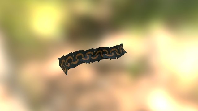 Chain (made with planes) 3D Model