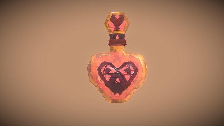 Health Potion (low poly) 3D Model