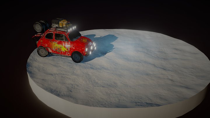 Fiat 500 by Arcangelo Priore 3D Model