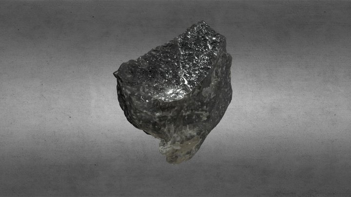 Lítico obsidiana Laguna del Maule (sin decimar) 3D Model
