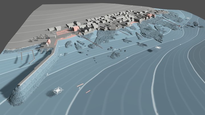SCUBA - Monterey Bay Dive Site Map – Kostenloses 3D-Modell STL
