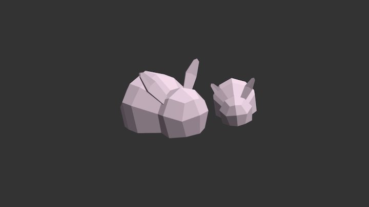 Medieval Fantasy_Rabbits 3D Model
