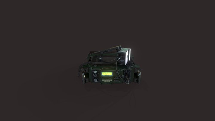 Military radio 3D Model
