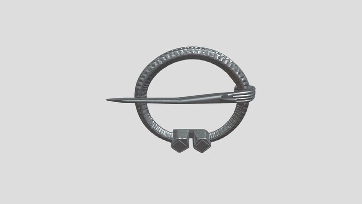 Celtic Brooch 3D Model
