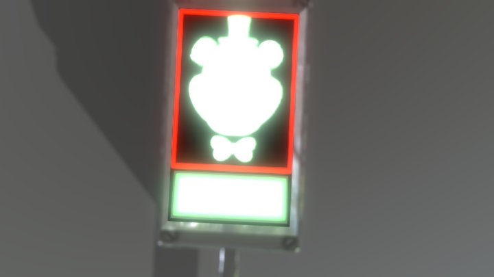 Fna F Security Breach Button 3D Model