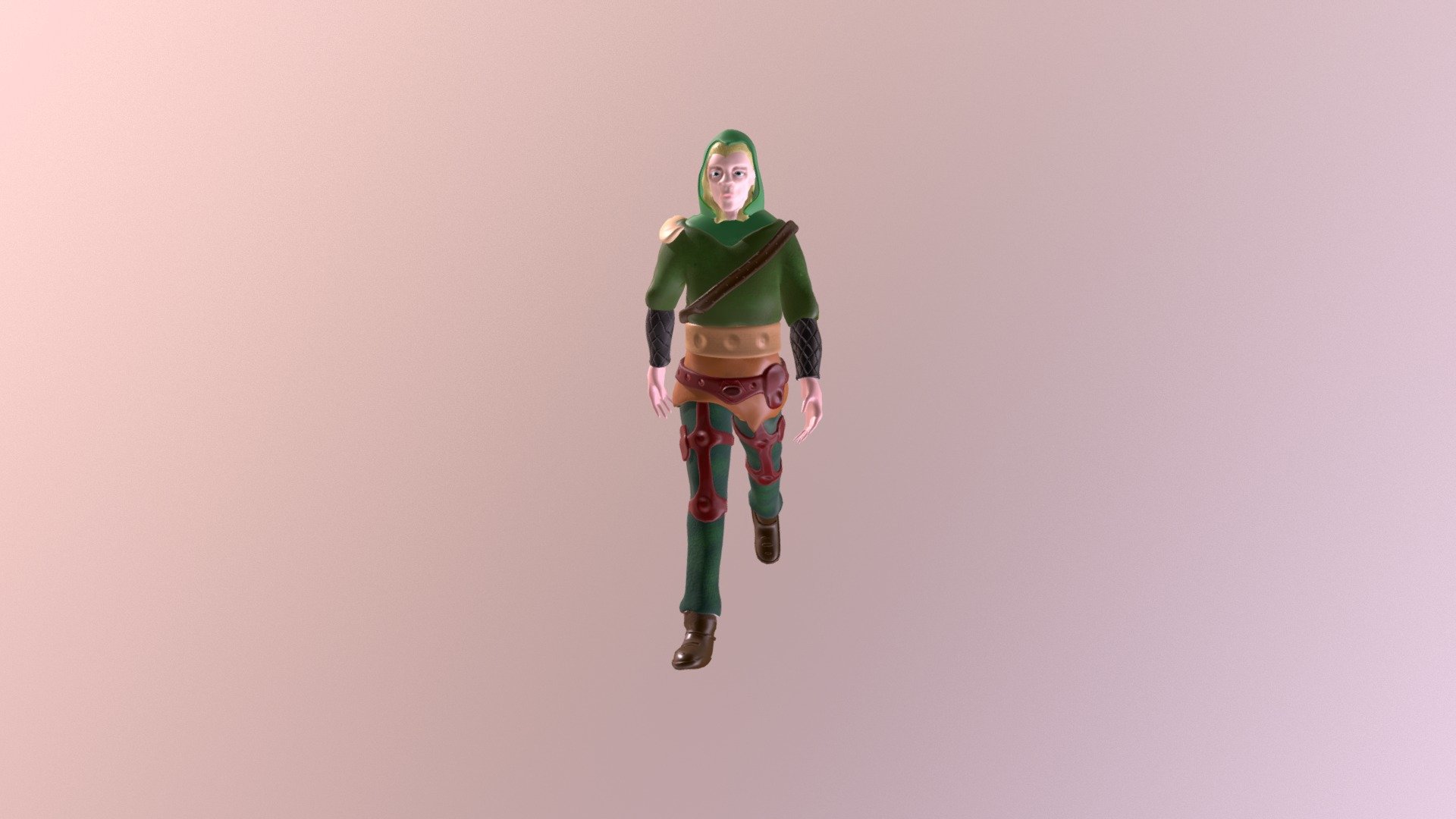 3D Character Model - Cai Burrows  AS2 Submission