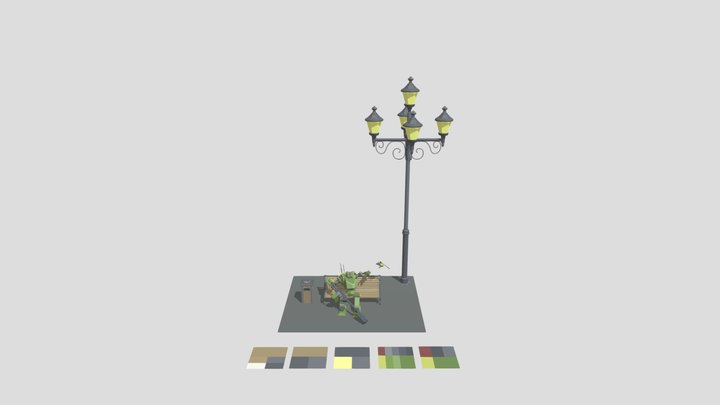 Hw5 [XYZ School] покраска 3D Model