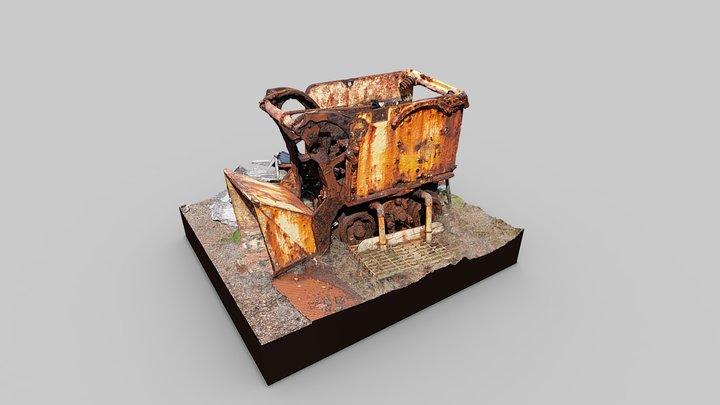 Geevor Tin Mine Rocker Shovel Rusty