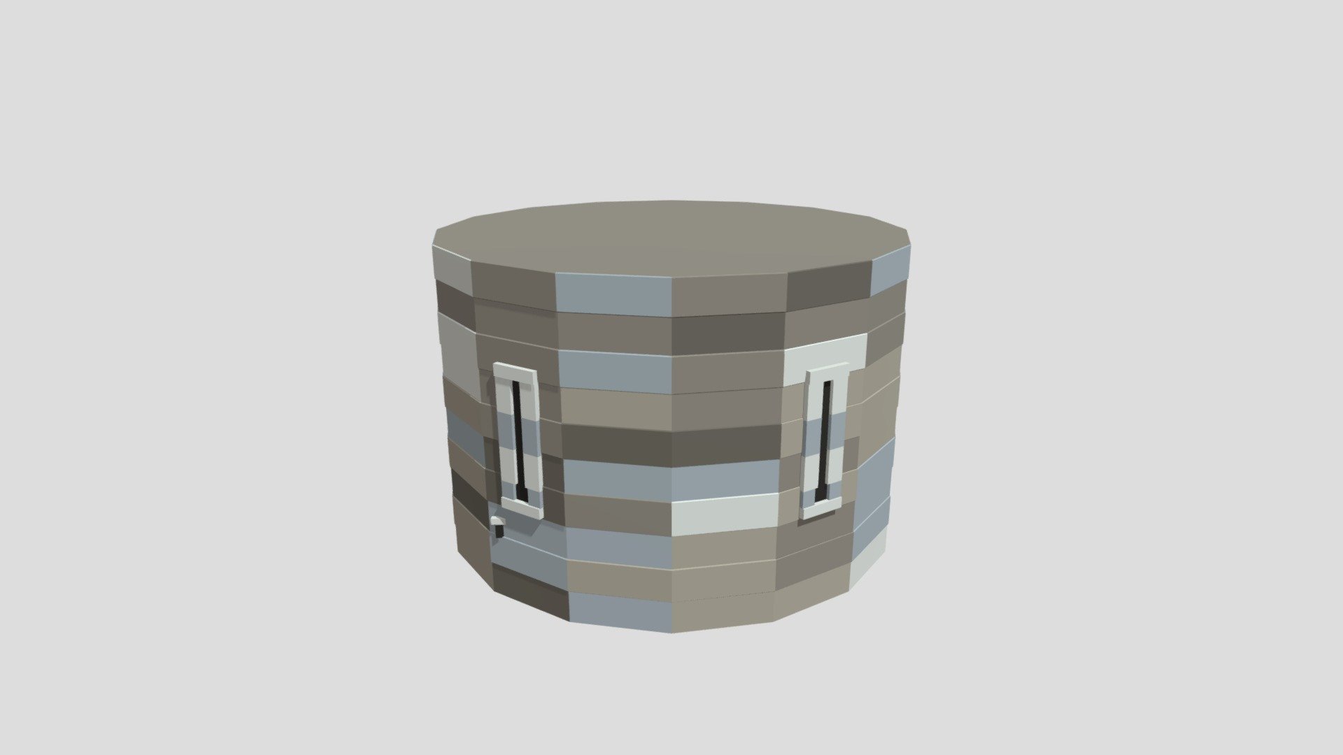 Castle Tower Round Mid - Low Poly Medieval, CC0 - Download Free 3D ...
