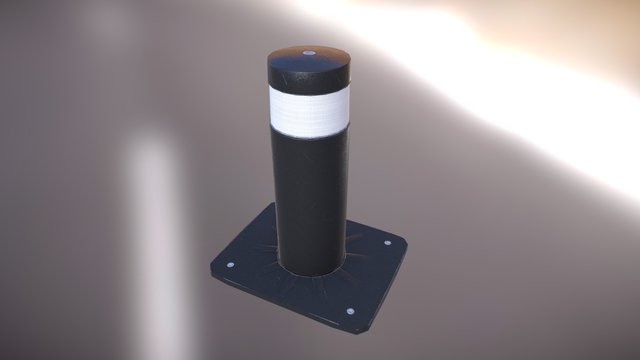 Retractable Bollard 3D Model