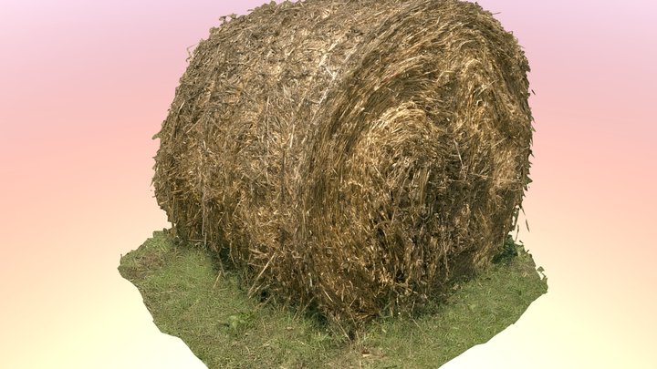 Round straw bale – Modello 3D gratuito STL
