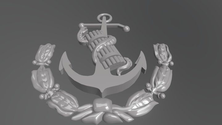 Escudomedico Naval HD 3D Model