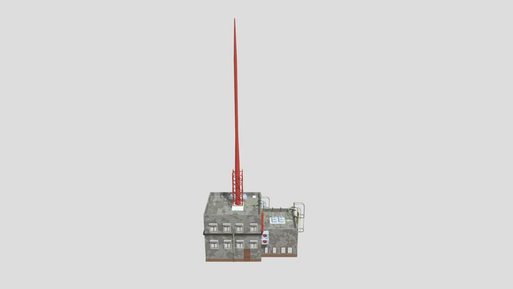 Futuristic Buildings 3D Model