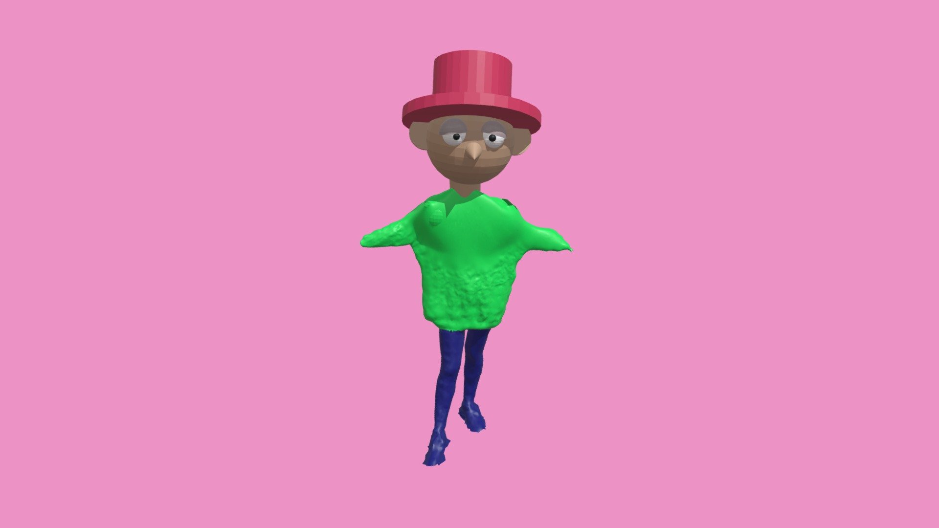 Personaje con sombrero Download Free 3D model by brunella_m [15d6da2