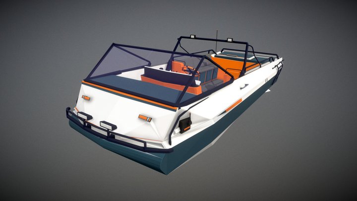 Modern Boat 3D Model