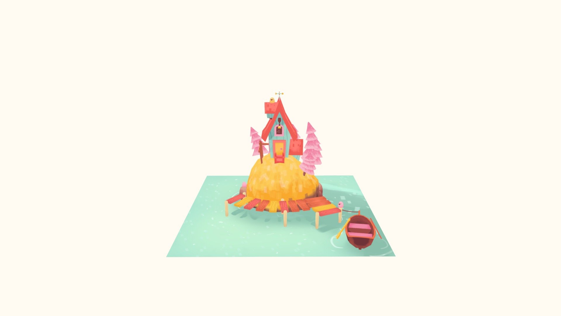 Diorama House - Download Free 3D model by VicMarBall [15d878d] - Sketchfab