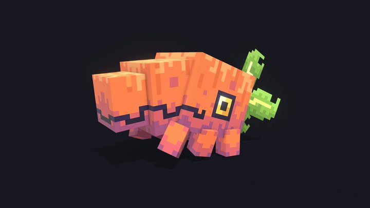Carrot Monster - IdleCraft 3D Model