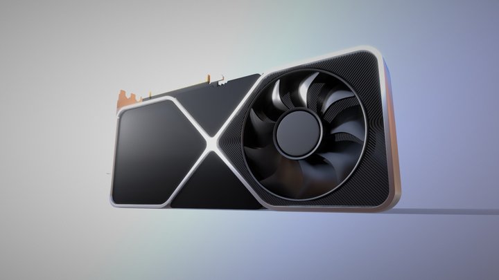 NVIDIA GeForce RTX 3090 Graphics Card 3D Model