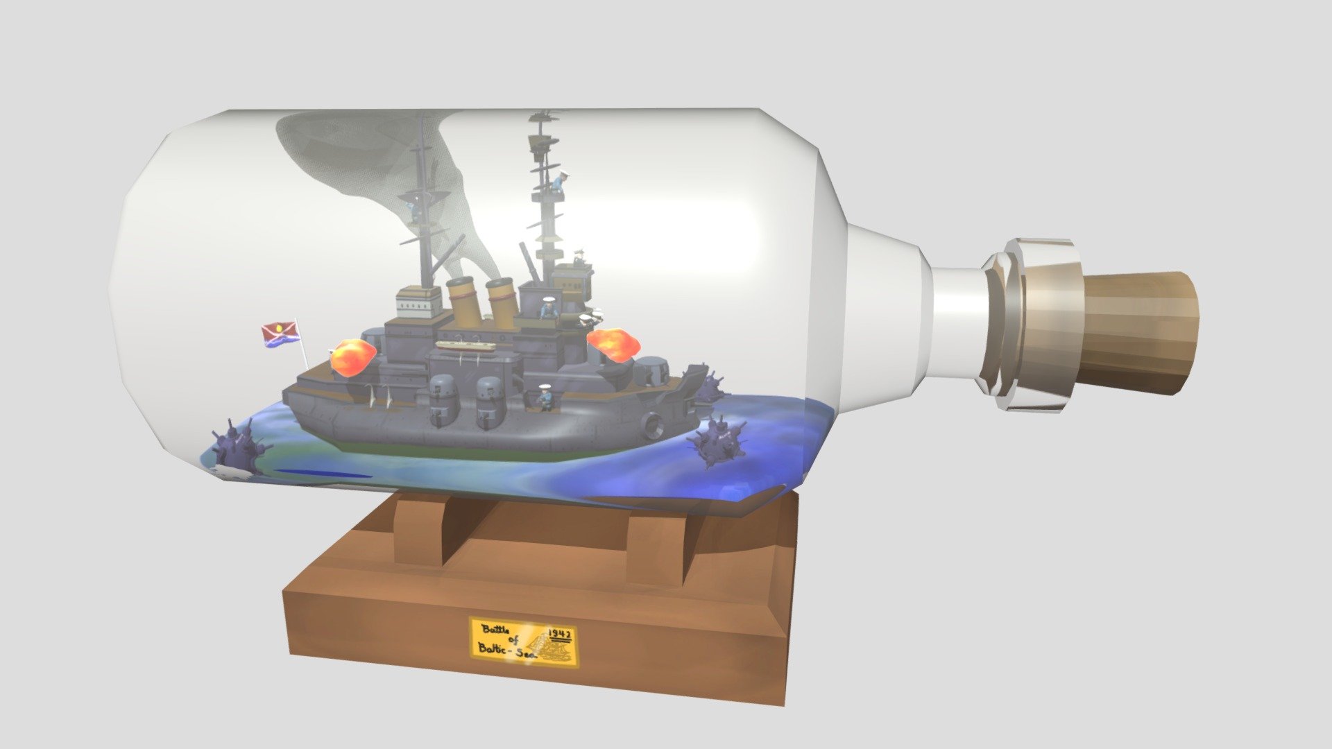 Blender Model Of A Battleship - 3D Model By Sergejs_S [15d9f19] - Sketchfab