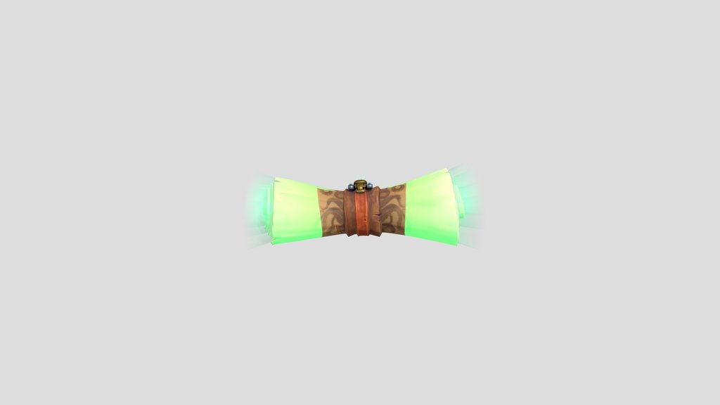 Stylized Scroll With Skull
