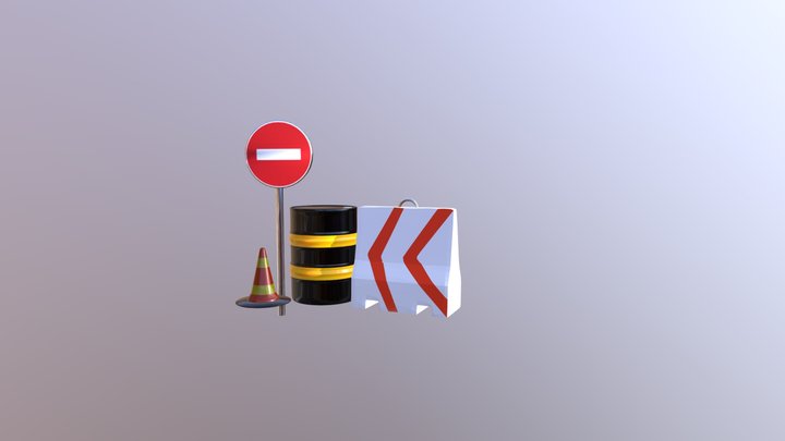Warning 3D Model
