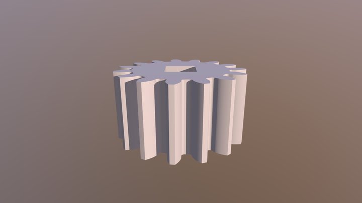 Motor Coupler Gear 3D Model