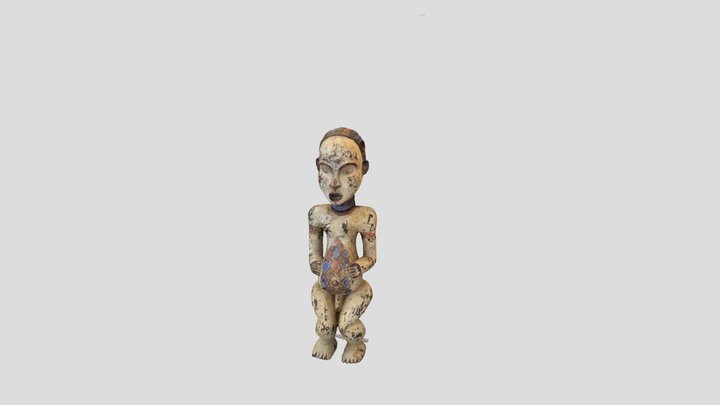 African man 02 sculpture 3D Model