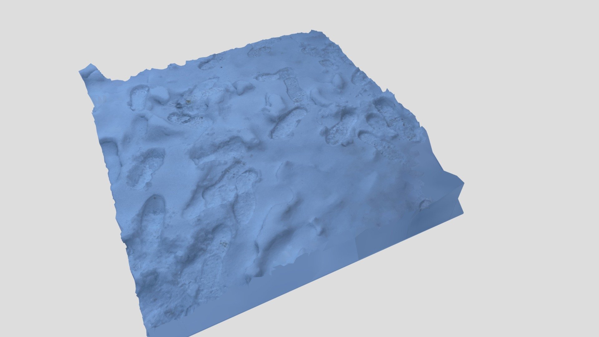 Footprints in snow 3D model by conflig [15dc08e] Sketchfab