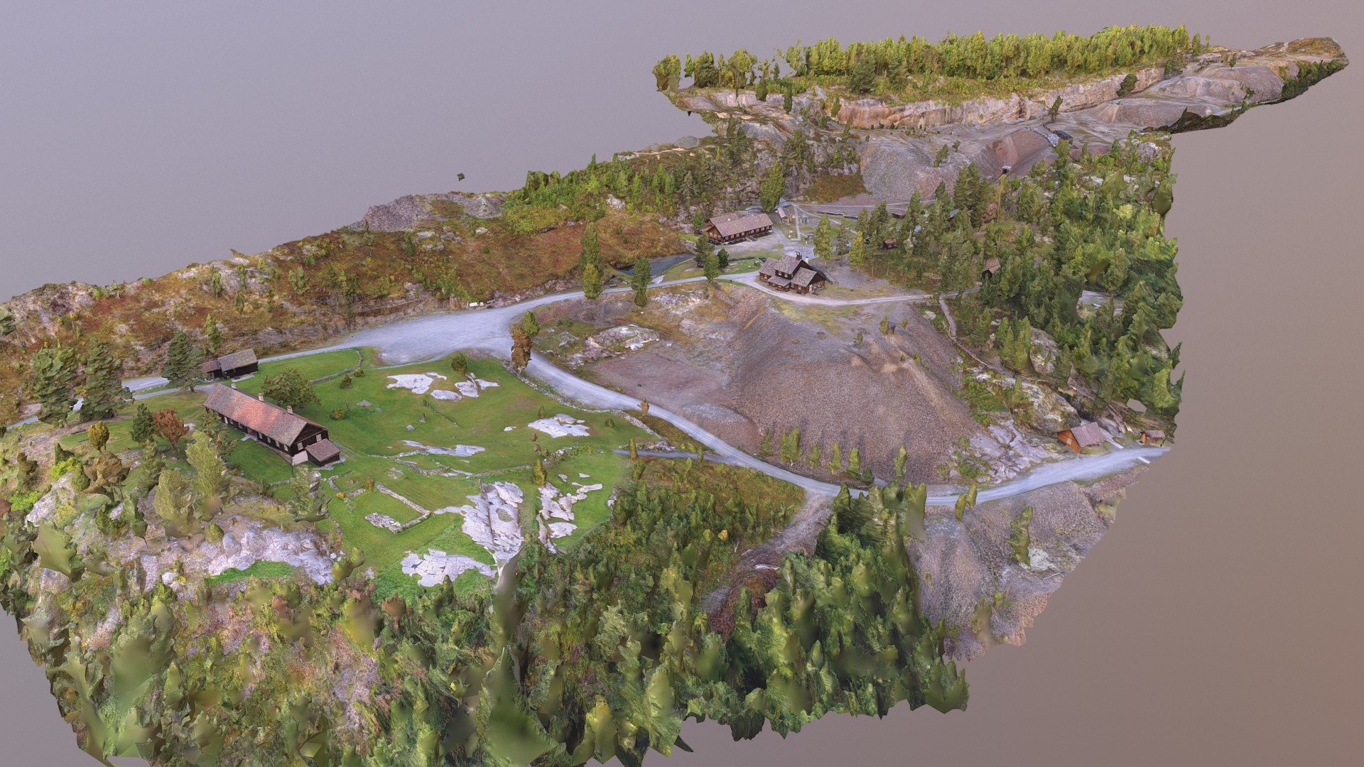 Blaafarveværket, Koboltgruvene, Gruvetråkka v1