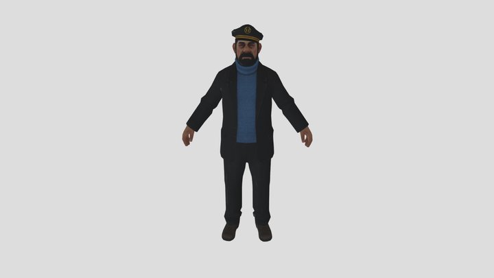 Captain Haddock 3D Model