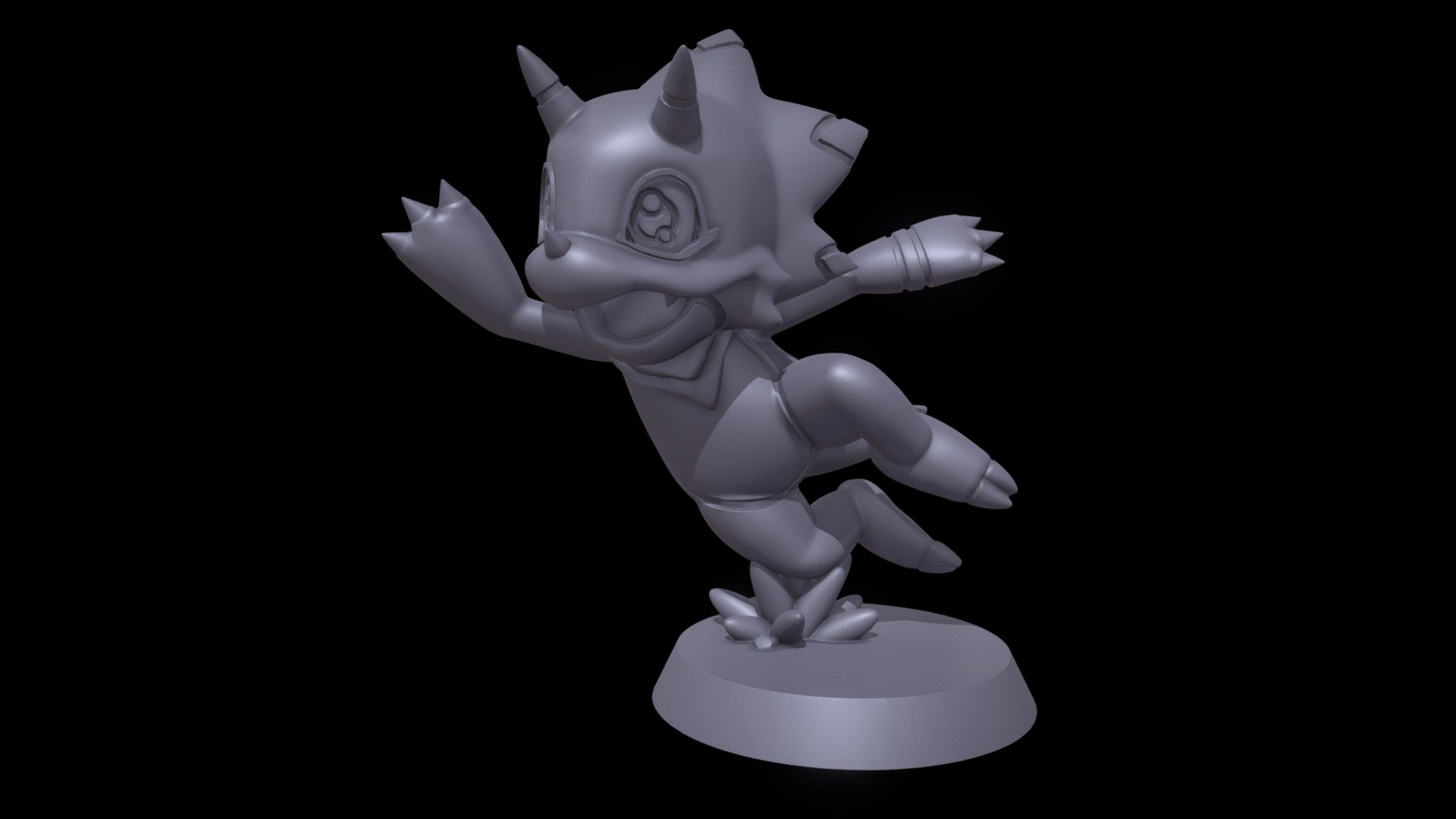 STL file 🔥 GAMMAMON 🔥 Stl [Digimon Ghost Game]. ・3D printer design to  download・Cults