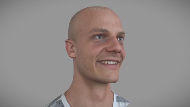 Michal - Photoscanned Head 3D Model