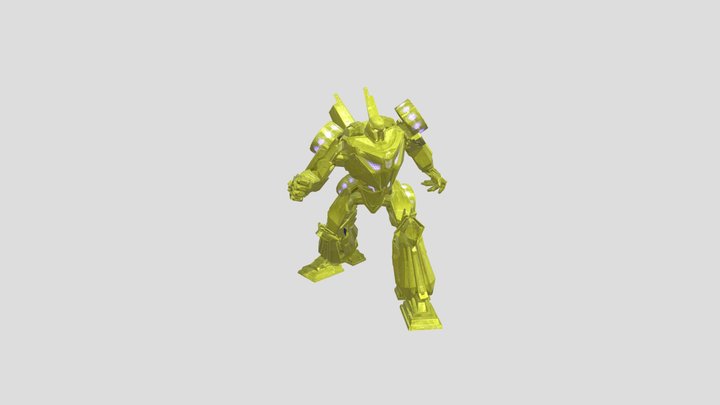 Transformers_war_for_cybertrons yellow barricade 3D Model