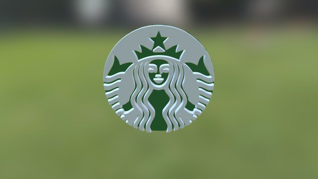 Logo Starbucks 3D Model