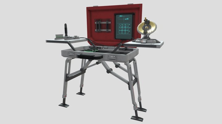 sci fi transmitter 3D Model