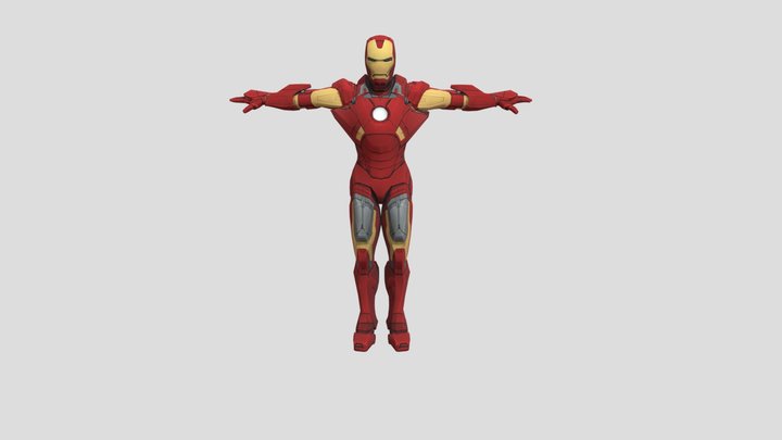 Iron Man 3D Character Model 3D Model
