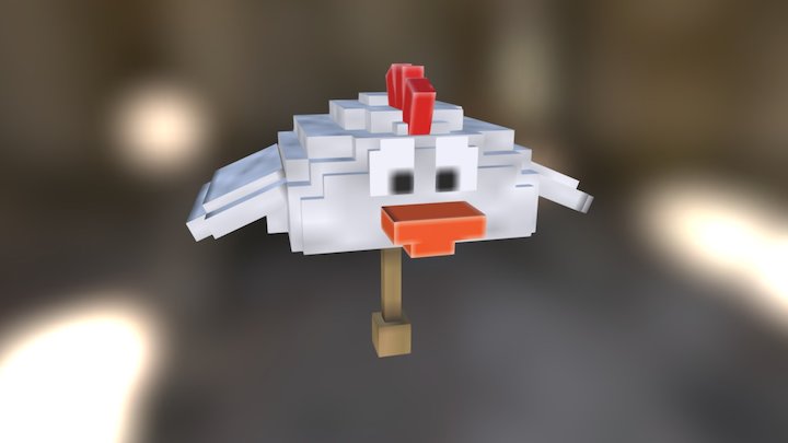 Chicken umbrella 3D Model