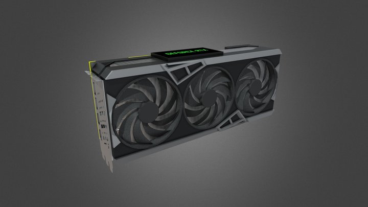 Geforce RTX 4090 3D Model