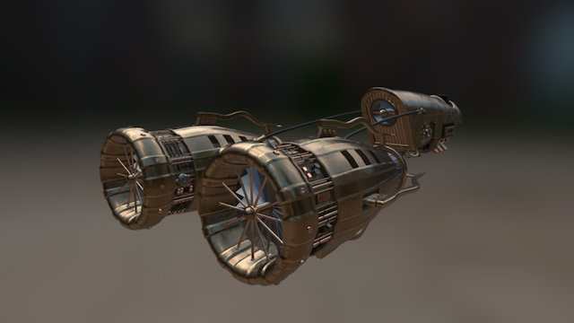 Steampunk Podracer 3D Model