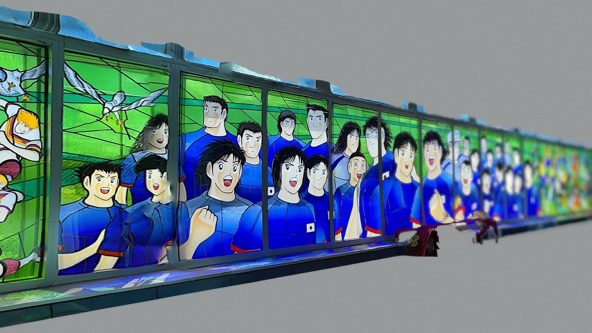 Stained glass of Captain Tsubasa