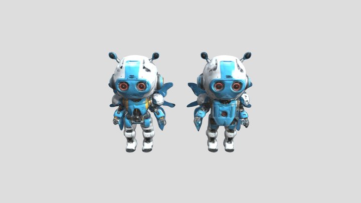 Cybernetic Companions 3D Model