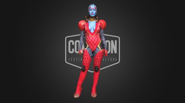 Awesome cosplay of Samara (Mass Effect 2) 3D Model