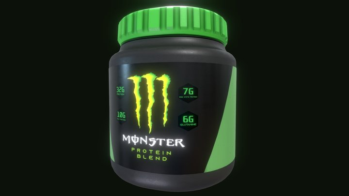 Monster Protein Powder 3D Model