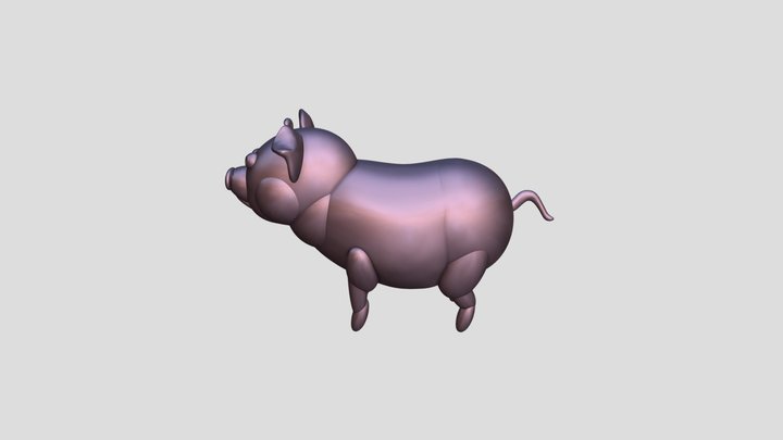 Little Pig 3D Model