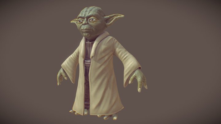 Yoda Fanart 3D Model